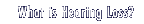 what is hearing loss